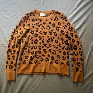 leopard print sweater